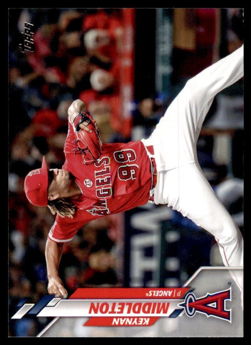 2020 Topps Baseball Card Keynan Middleton Los Angeles Angels #U-168