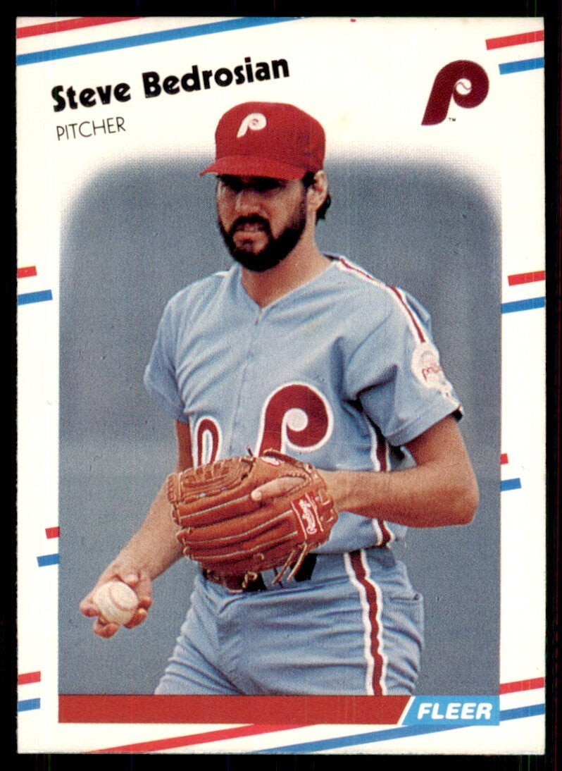 1988 Fleer Steve Bedrosian p Philadelphia Phillies #298