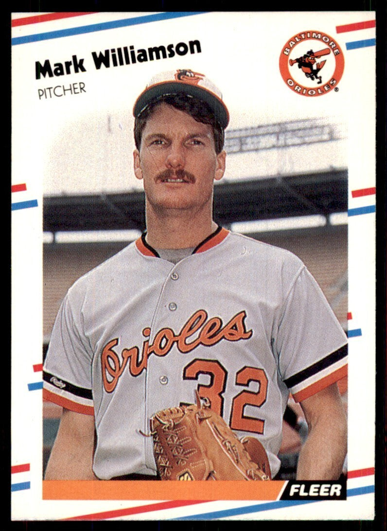 1988 Fleer Mark Williamson Rookie p Baltimore Orioles #574