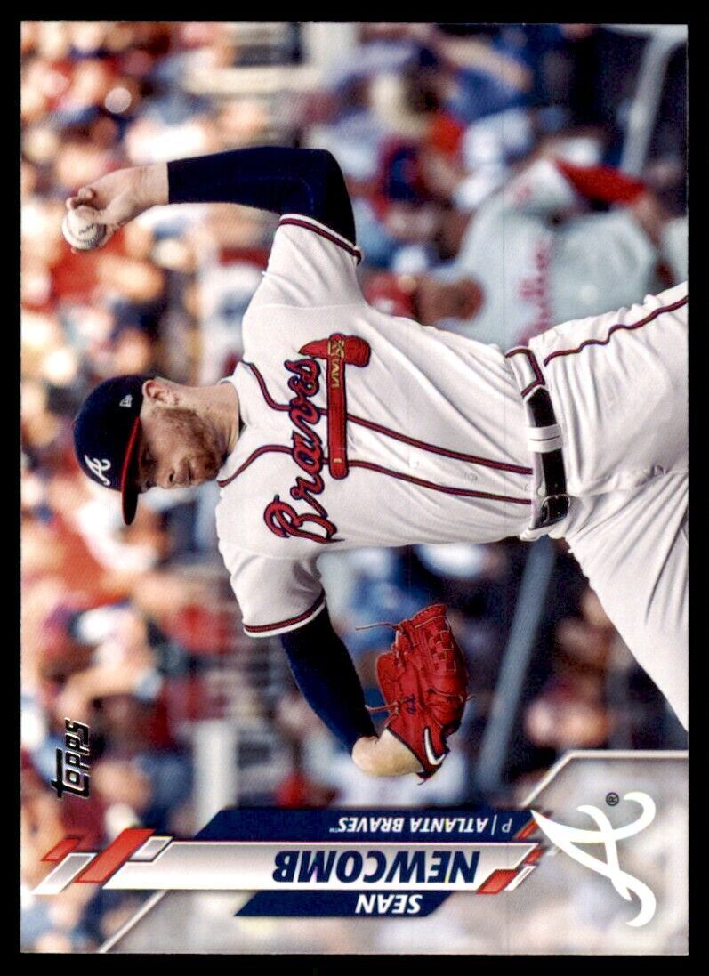 2020 Topps Sean Newcomb Baseball Card Atlanta Braves #635