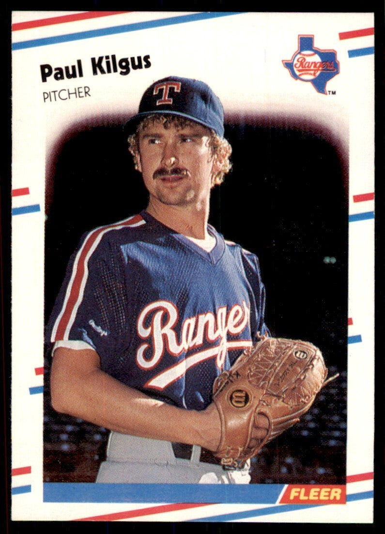 1988 Fleer Paul Kilgus Rookie . Texas Rangers #471