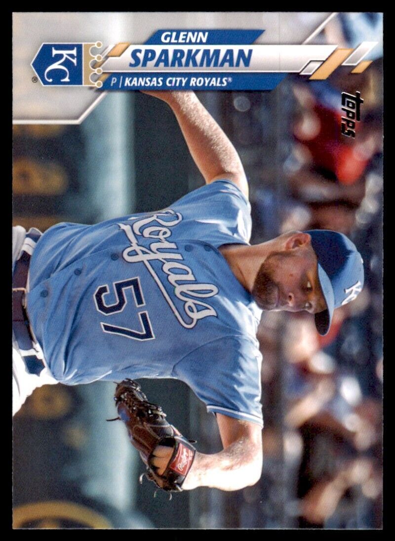 2020 Topps Glenn Sparkman Baseball Card Kansas City Royals #679