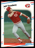 1988 Fleer Jeff Treadway Rookie . Cincinnati Reds #249