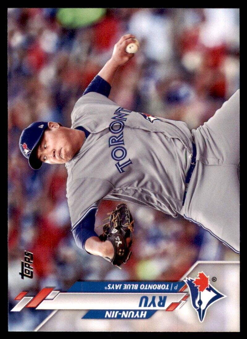 2020 Topps Hyun-Jin Ryu Baseball Card Toronto Blue Jays #400