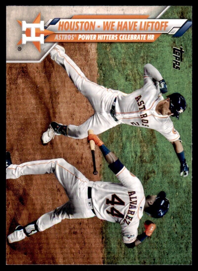2020 Topps Baseball Card Alex Bregman/Yordan Alvarez A #U-7