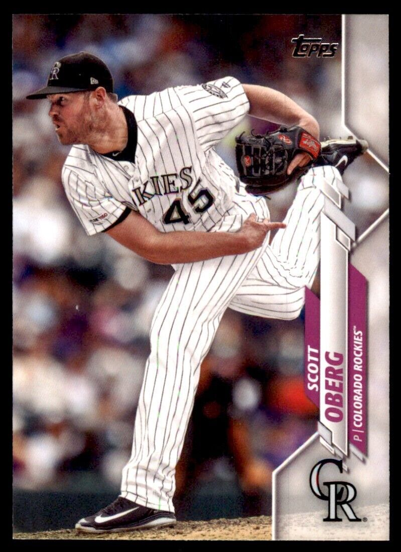 2020 Topps Baseball Card Scott Oberg Colorado Rockies #395