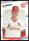 1988 Fleer Joe Magrane Rookie . St. Louis Cardinals #40