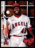 2020 Topps Baseball Card Julio Teheran Los Angeles Angels #U-91