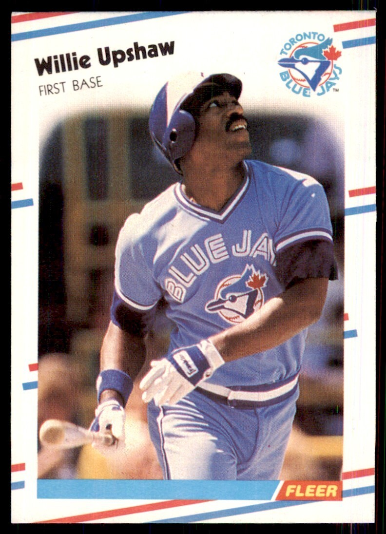 1988 Fleer Willie Upshaw . Toronto Blue Jays #124