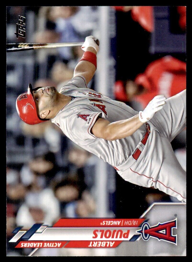 2020 Topps Baseball Card Albert Pujols A Los Angeles Angels #U-280
