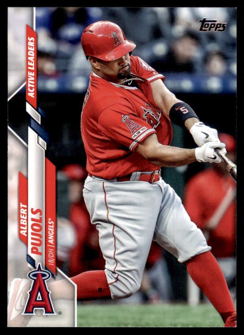 2020 Topps Baseball Card Albert Pujols Los Angeles Angels #U-38