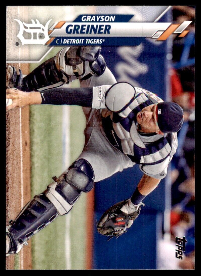 2020 Topps Baseball Card Grayson Greiner B Detroit Tigers #U-104