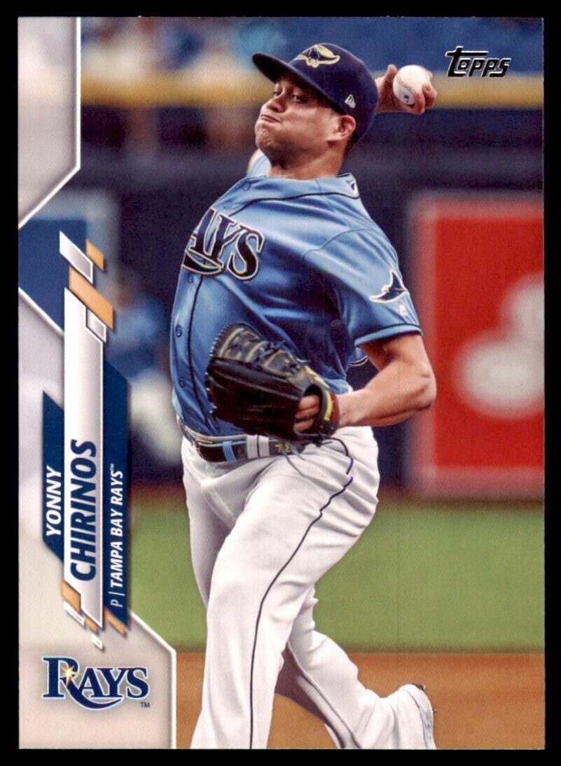 2020 Topps Baseball Card Yonny Chirinos Tampa Bay Rays #664