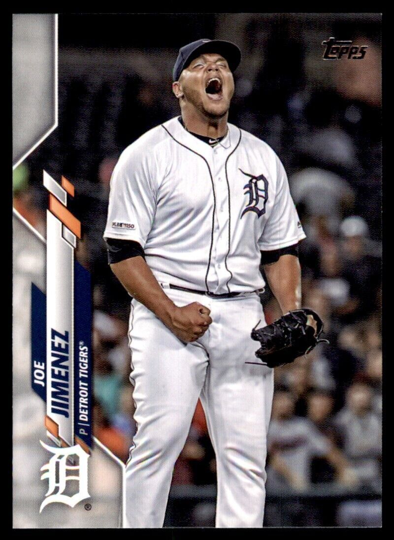 2020 Topps Baseball Card Joe Jimenez A Detroit Tigers #U-78
