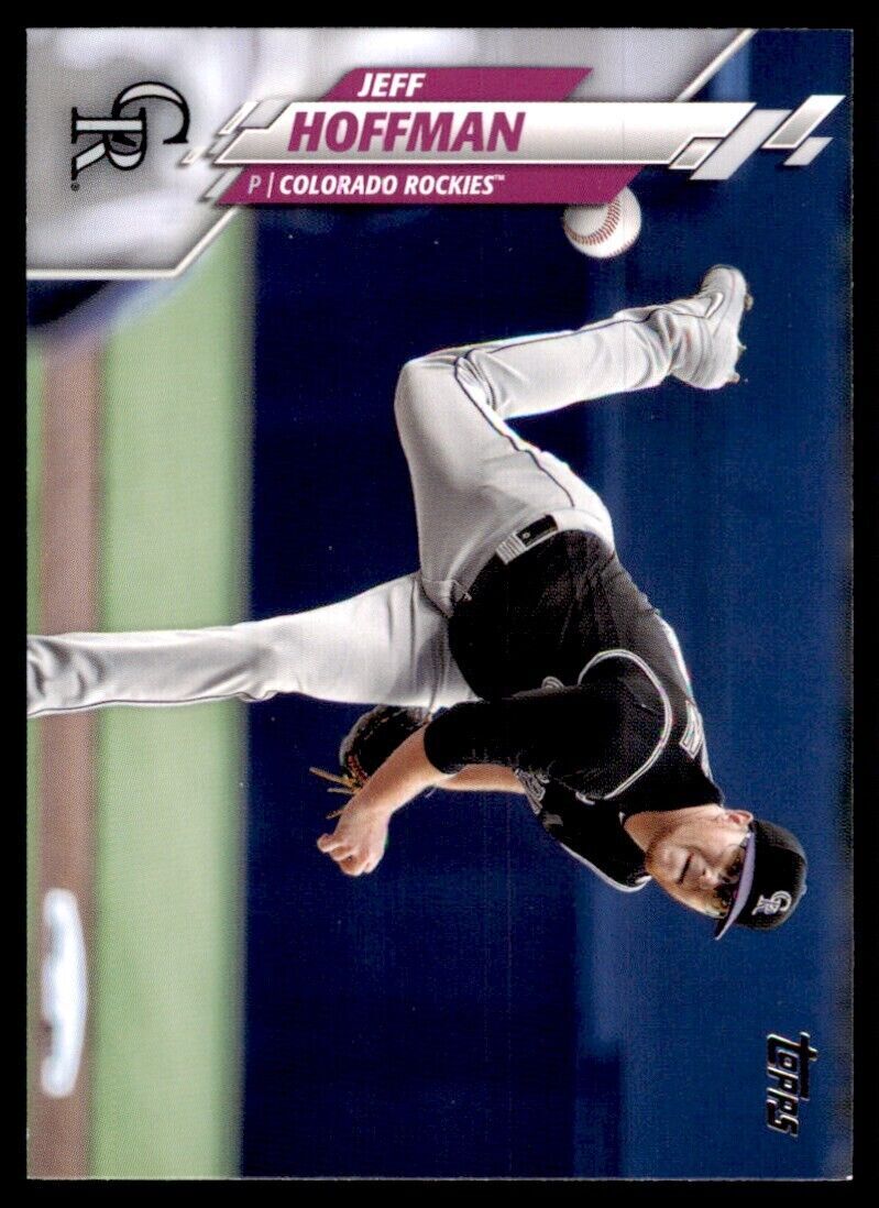 2020 Topps Baseball Card Jeff Hoffman A Colorado Rockies #U-179