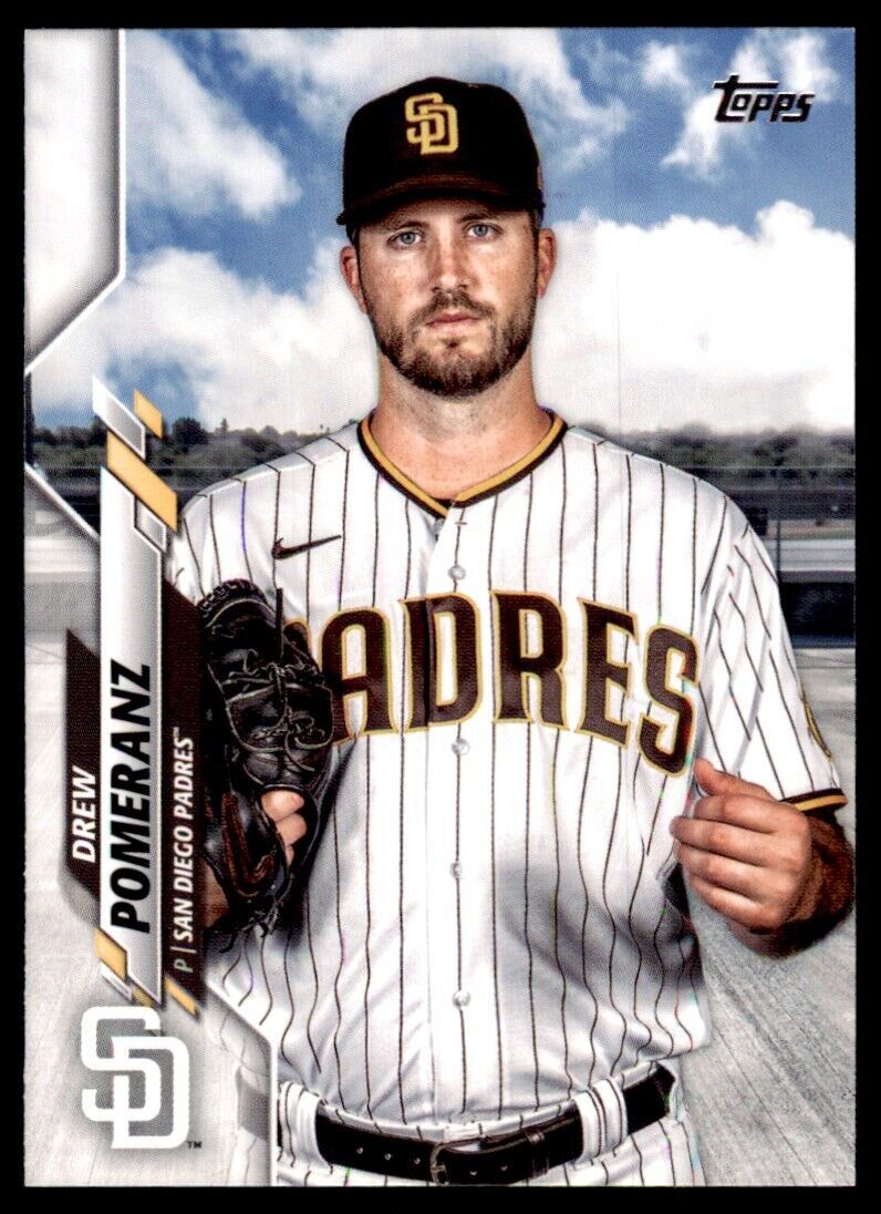 2020 Topps Baseball Card Drew Pomeranz A San Diego Padres #U-32