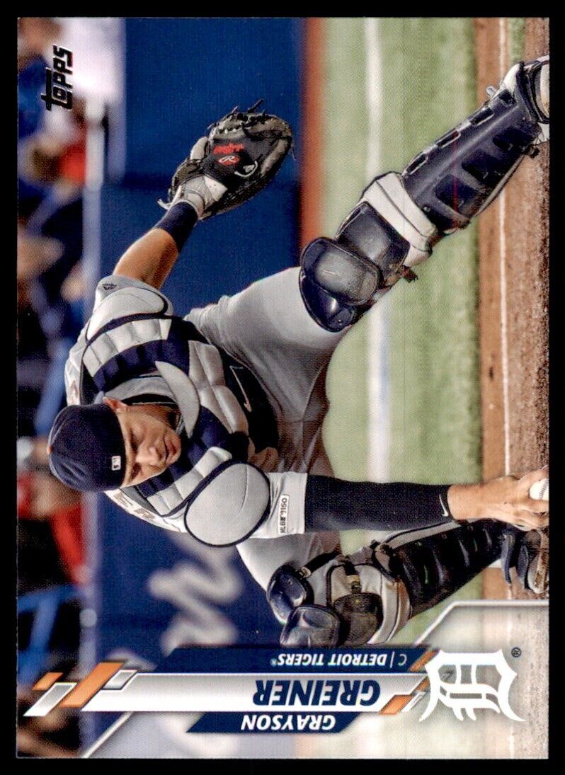 2020 Topps Baseball Card Grayson Greiner A Detroit Tigers #U-104