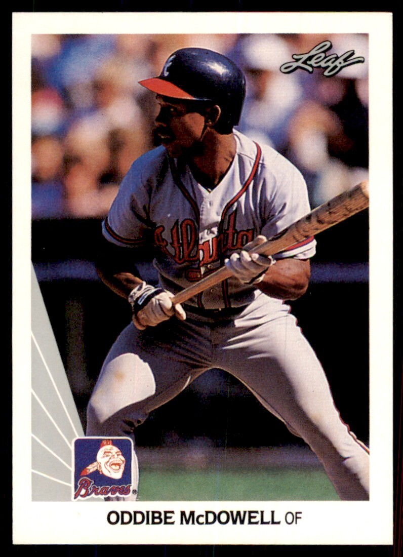 1990 Leaf Oddibe McDowell Atlanta Braves #112