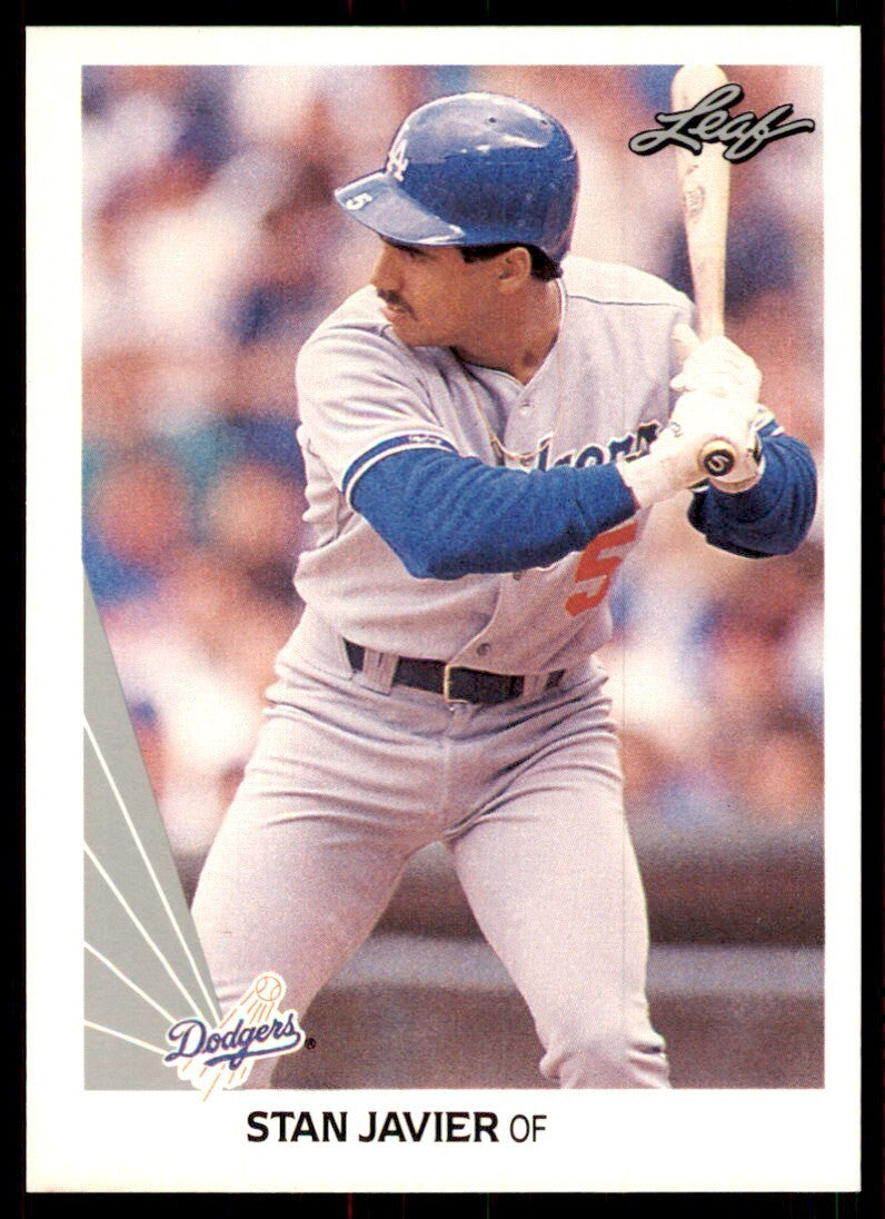 1990 Leaf Stan Javier Los Angeles Dodgers #445
