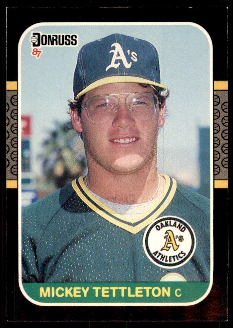 1987 Donruss Mickey Tettleton Oakland Athletics #349