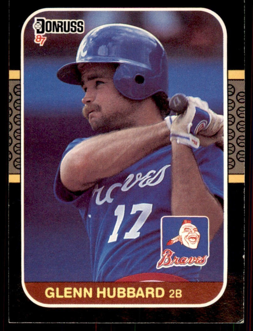 1987 Donruss Glenn Hubbard Atlanta Braves #634