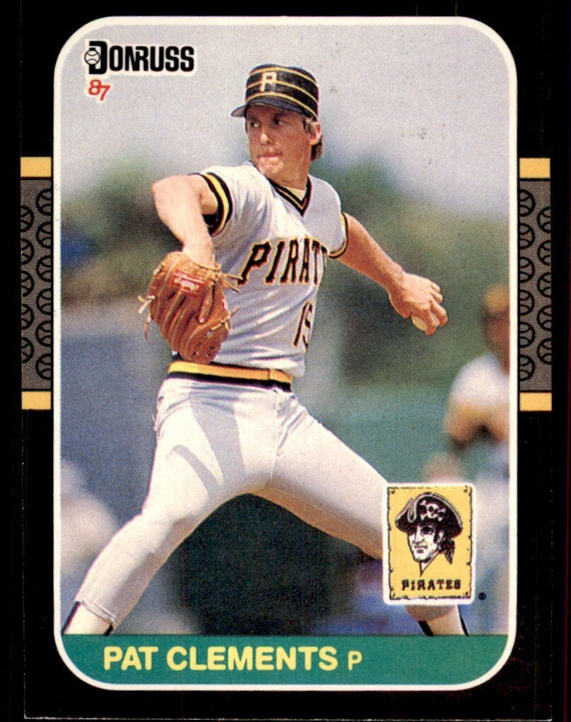 1987 Donruss Pat Clements Pittsburgh Pirates #390