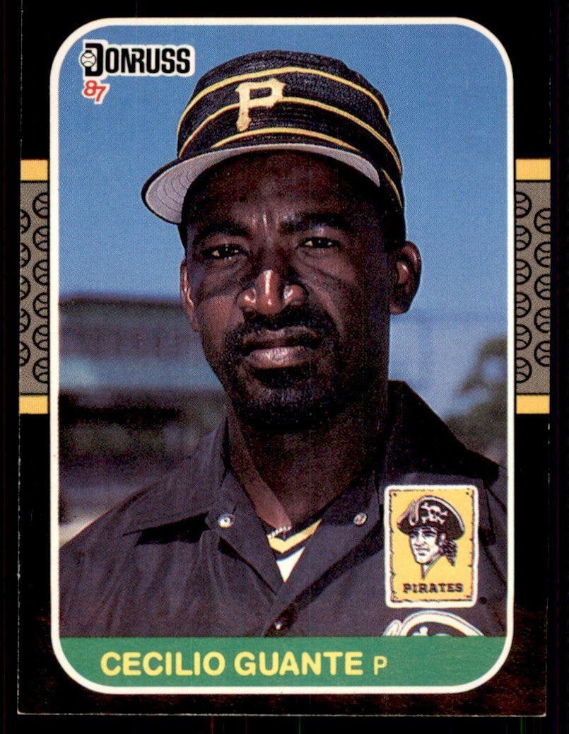 1987 Donruss Cecilio Guante Pittsburgh Pirates #238