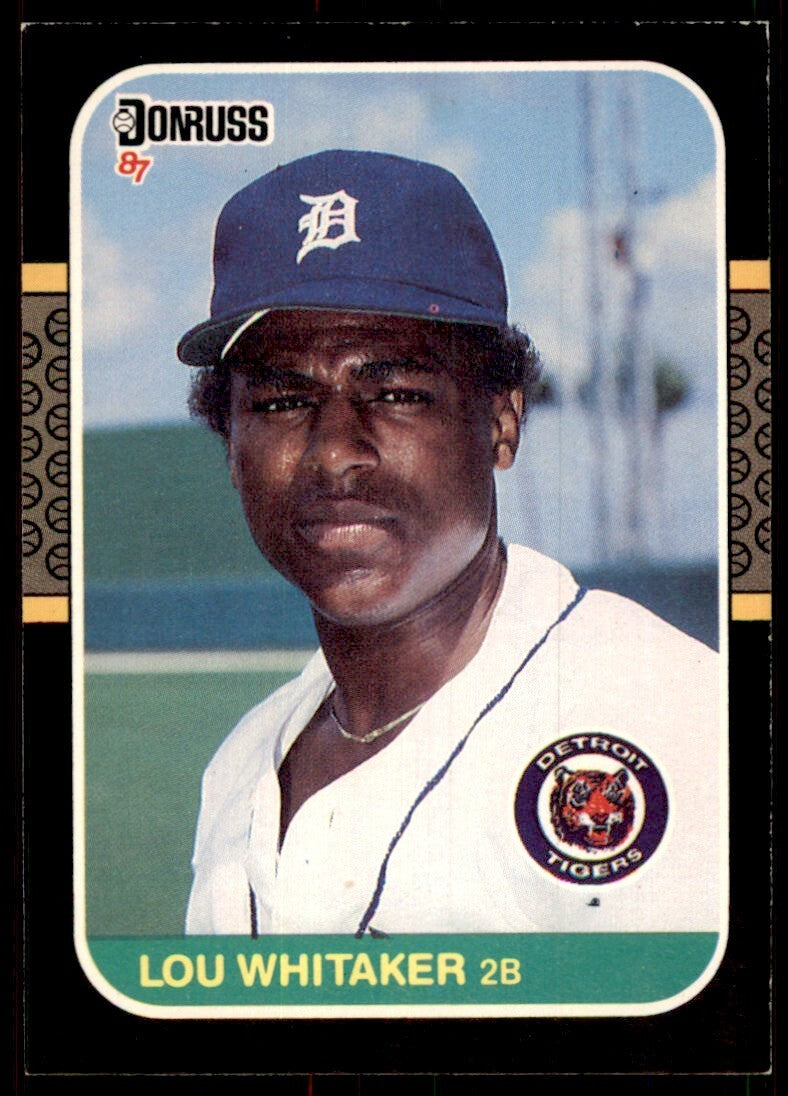 1987 Donruss Lou Whitaker Detroit Tigers #107