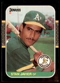1987 Donruss Stan Javier Oakland Athletics #590