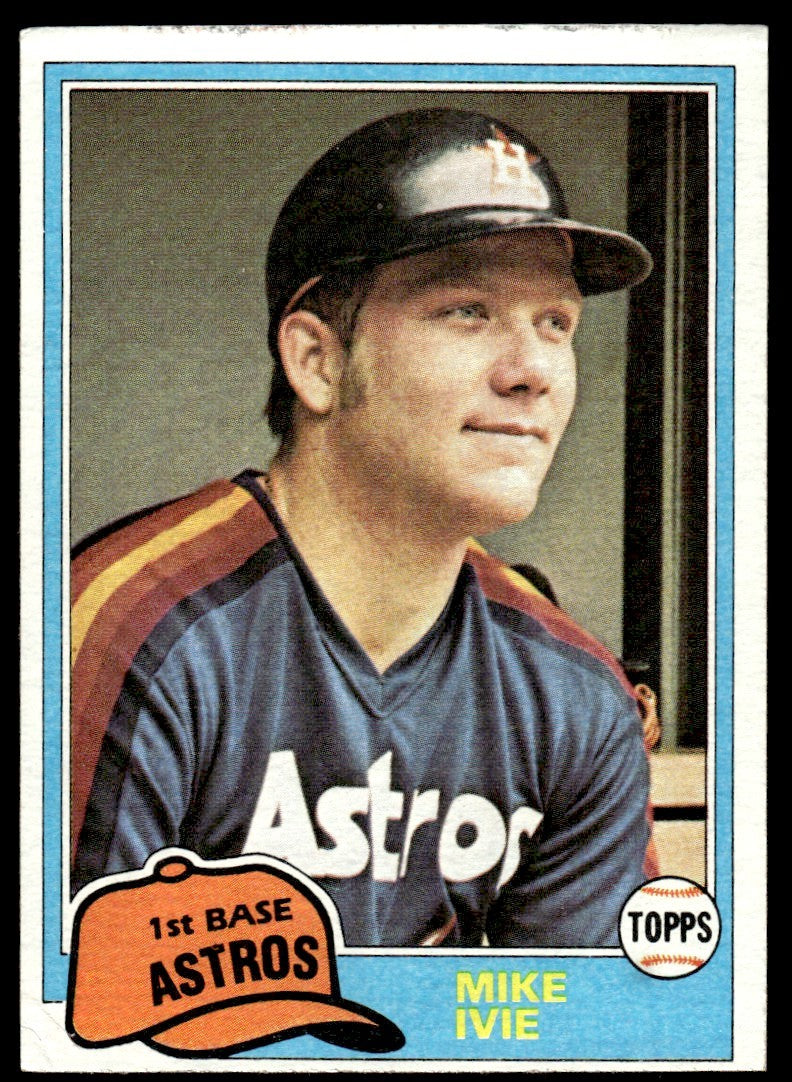 1981 Topps Traded Mike Ivie Baseball Card Houston Astros #774