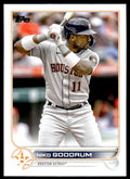 2022 Topps Baseball Card Niko Goodrum Houston Astros #US157