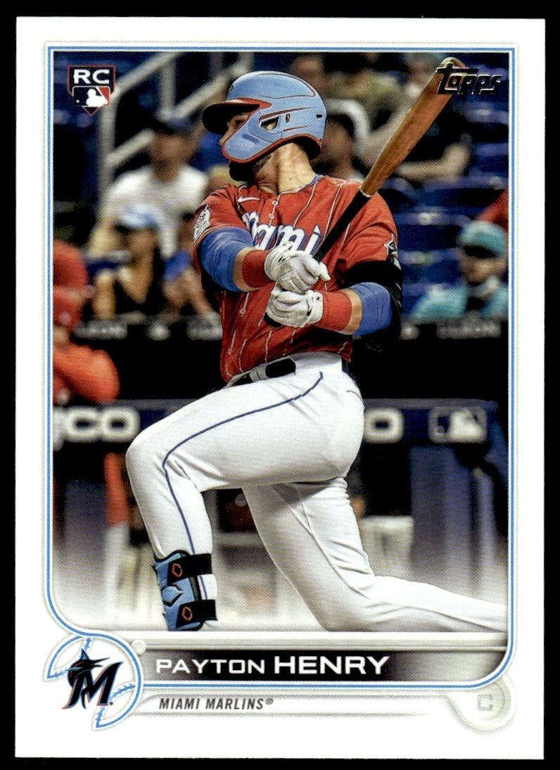 2022 Topps Baseball Card Payton Henry Miami Marlins #611