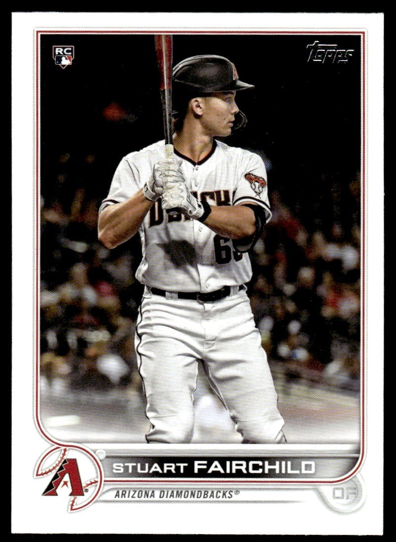 2022 Topps Baseball Card Stuart Fairchild Arizona Diamondbacks #163