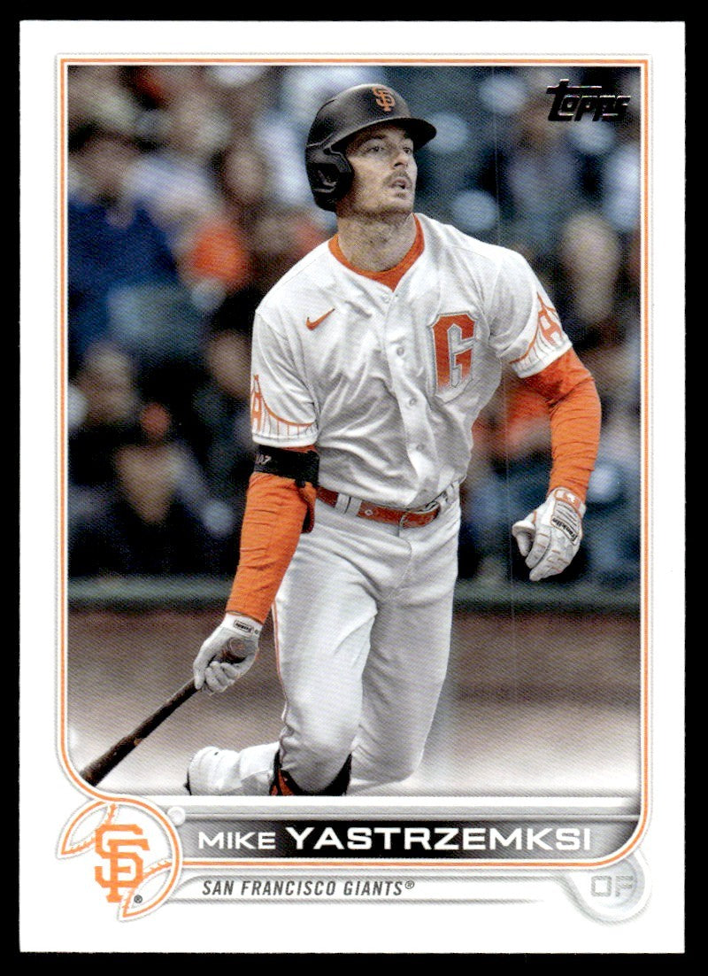 2022 Topps Baseball Card Mike Yastrzemksi San Francisco Giants #103