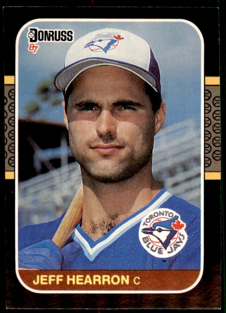 1987 Donruss Jeff Hearron Rookie Toronto Blue Jays #490