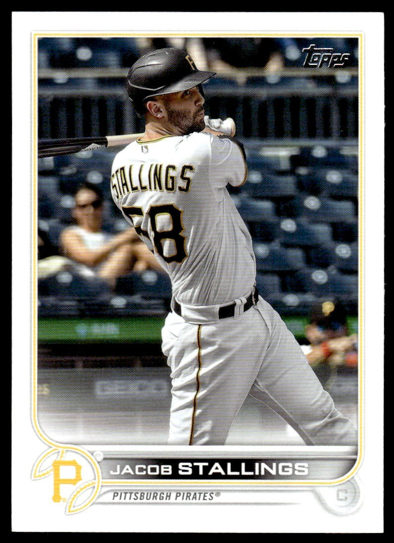 2022 Topps Baseball Card Jacob Stallings Pittsburgh Pirates #286