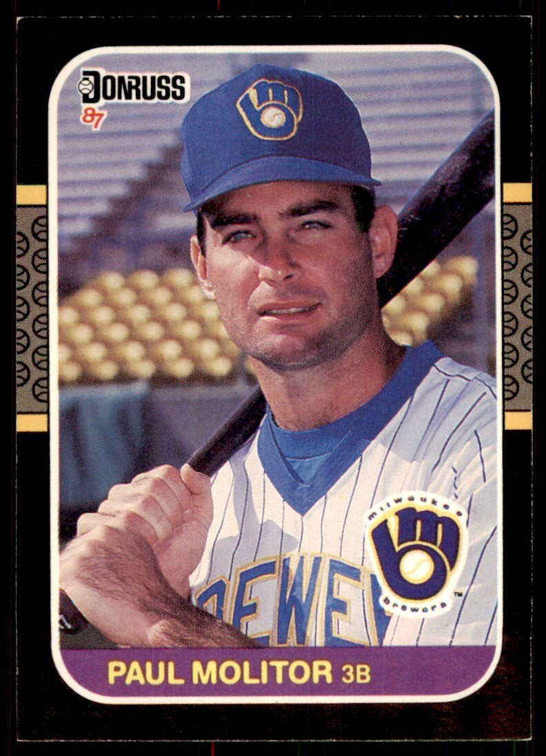 1987 Donruss Paul Molitor Milwaukee Brewers #117