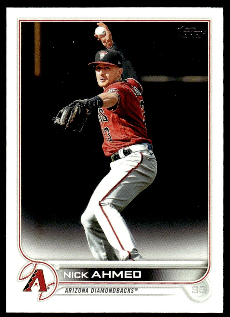2022 Topps Baseball Card Nick Ahmed A Arizona Diamondbacks #371
