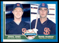 1987 Fleer Jimmy Jones/Randy Asadoor Rookie San Diego Padres #650
