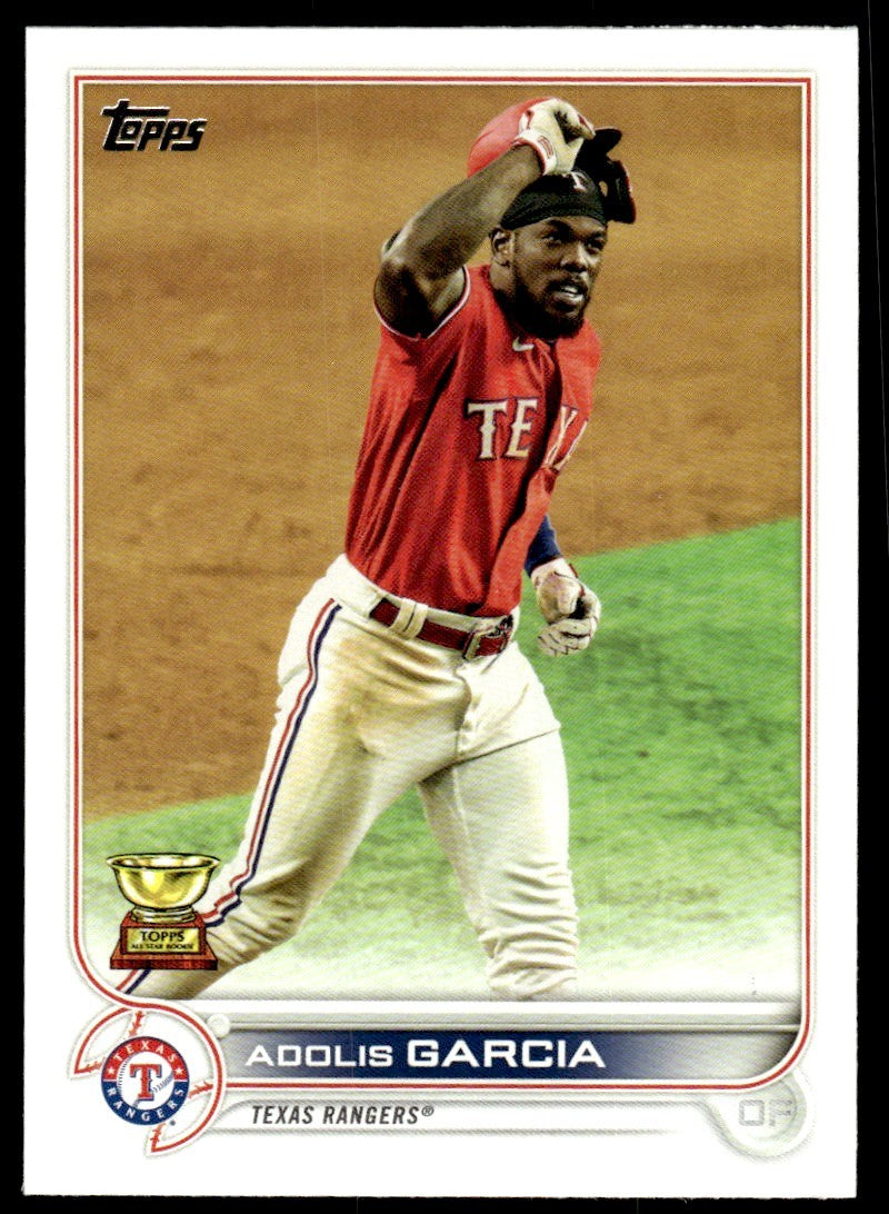 2022 Topps Baseball Card Adolis Garcia Texas Rangers #652