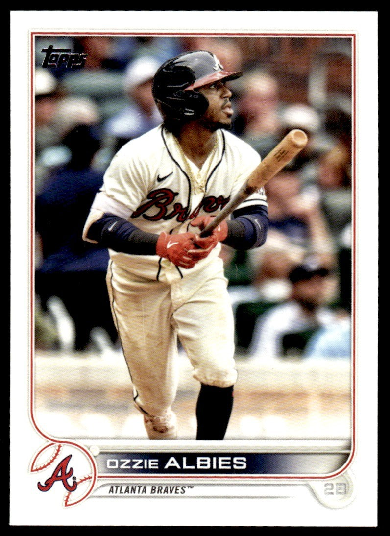 2022 Topps Baseball Card Ozzie Albies Atlanta Braves #401