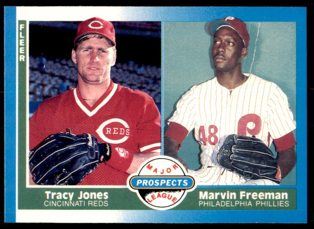 1987 Fleer Tracy Jones/Marvin Freeman Rookie / Cincinnati Reds/Philadelphia