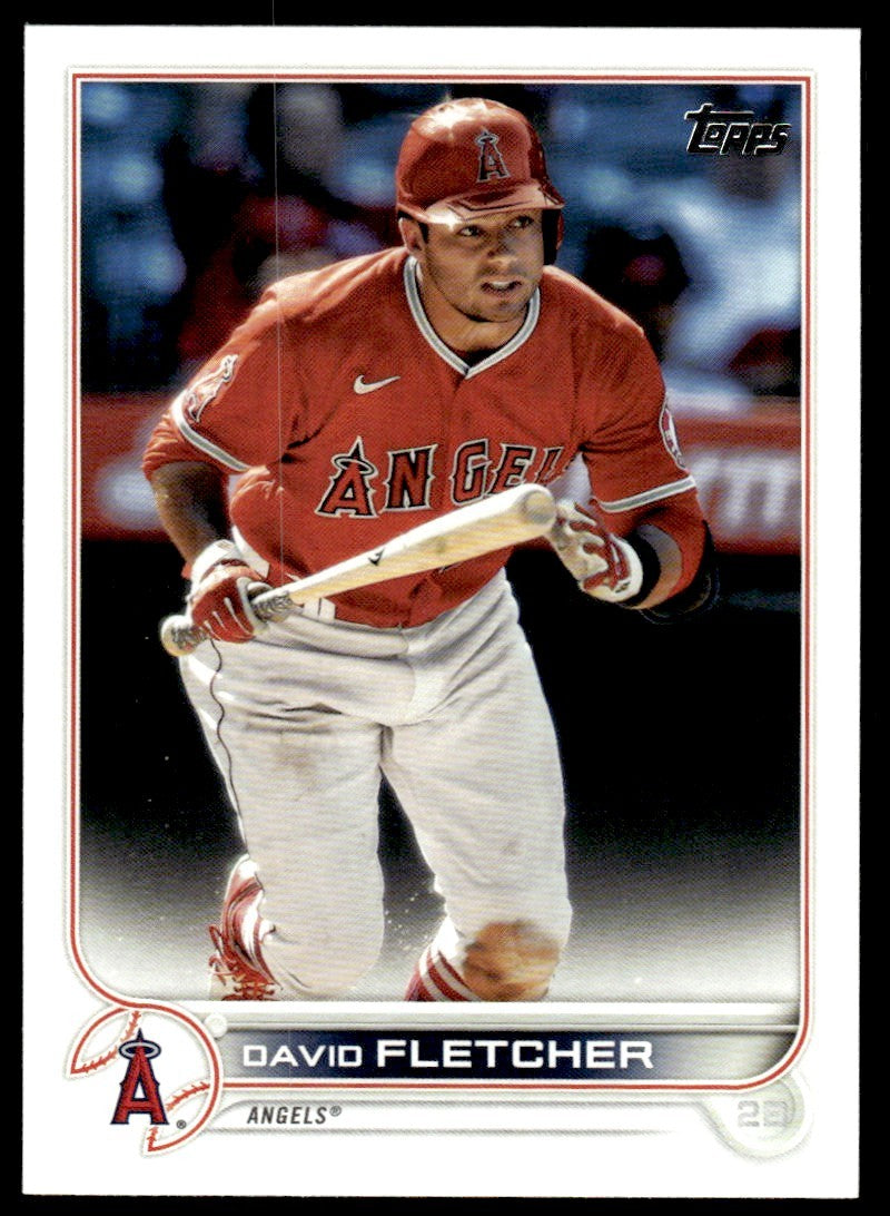 2022 Topps Baseball Card David Fletcher Los Angeles Angels #447