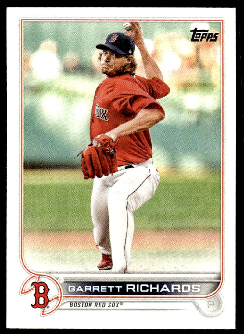 2022 Topps Baseball Card Garrett Richards Boston Red Sox #514