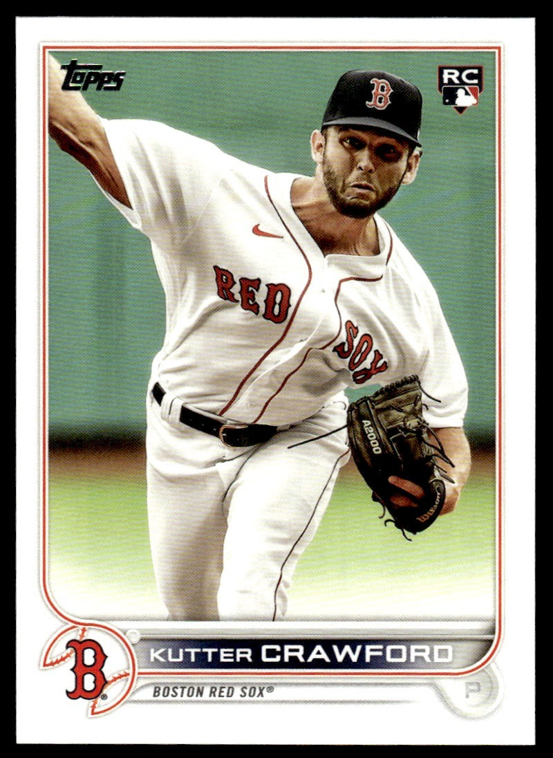 2022 Topps Baseball Card Kutter Crawford A Boston Red Sox #645