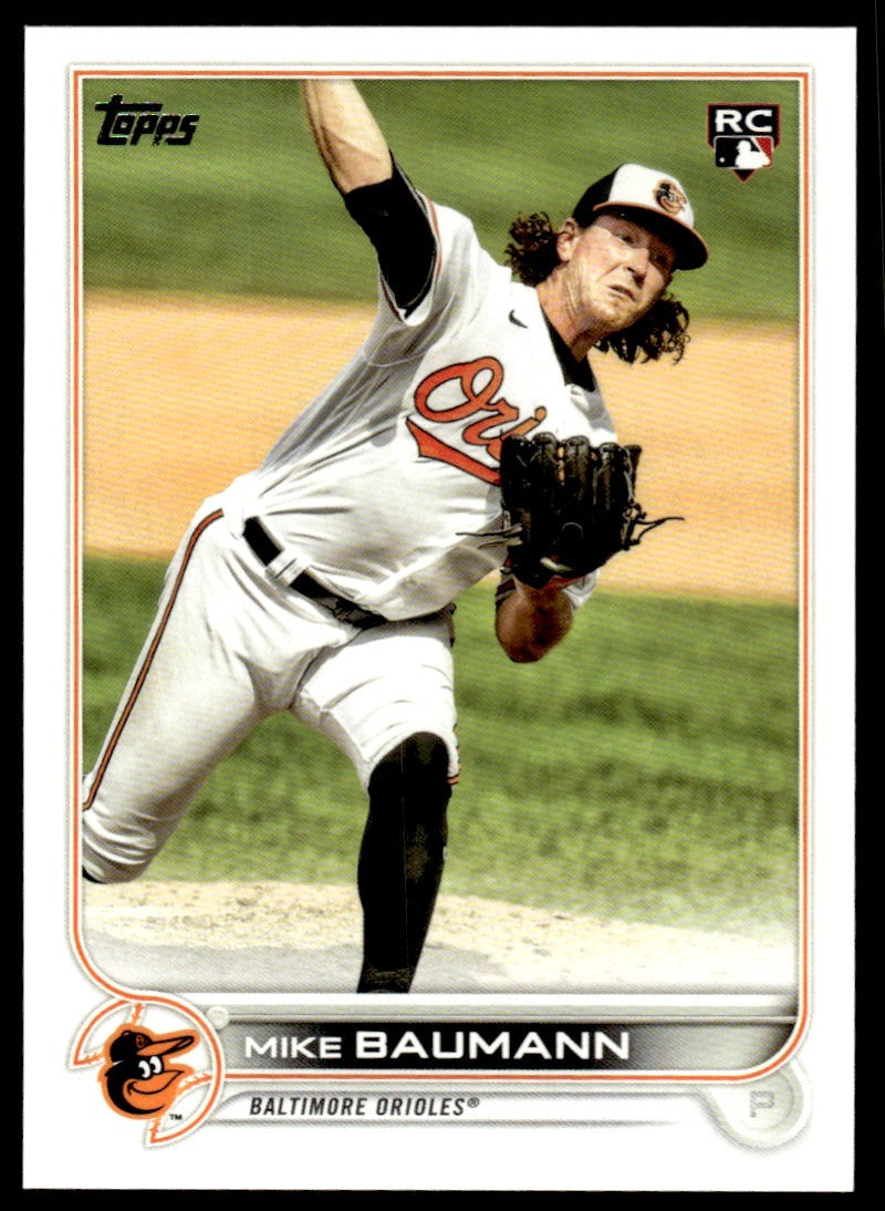2022 Topps Baseball Card Mike Baumann Baltimore Orioles #502