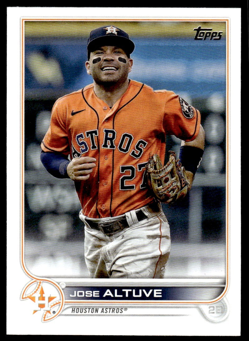 2022 Topps Baseball Card Jose Altuve A Houston Astros #278