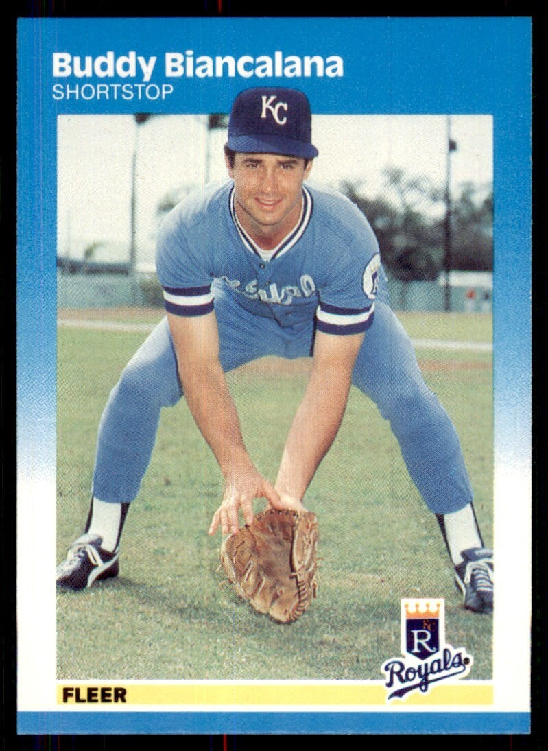1987 Fleer Buddy Biancalana Kansas City Royals #364