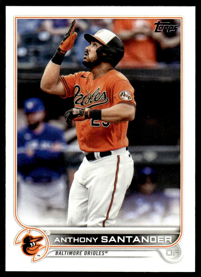 2022 Topps Baseball Card Anthony Santander A Baltimore Orioles #491