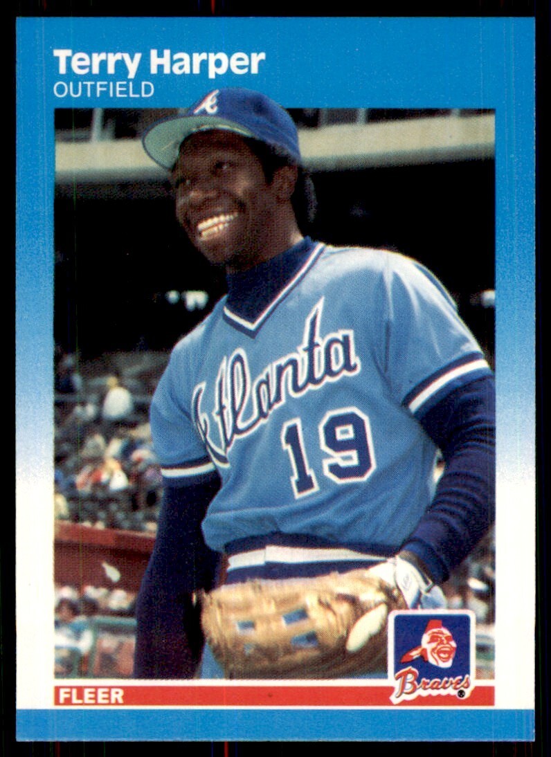 1987 Fleer Terry Harper of Atlanta Braves #517